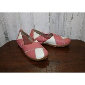 Patchwork Leather Women's Slip-On Shoes